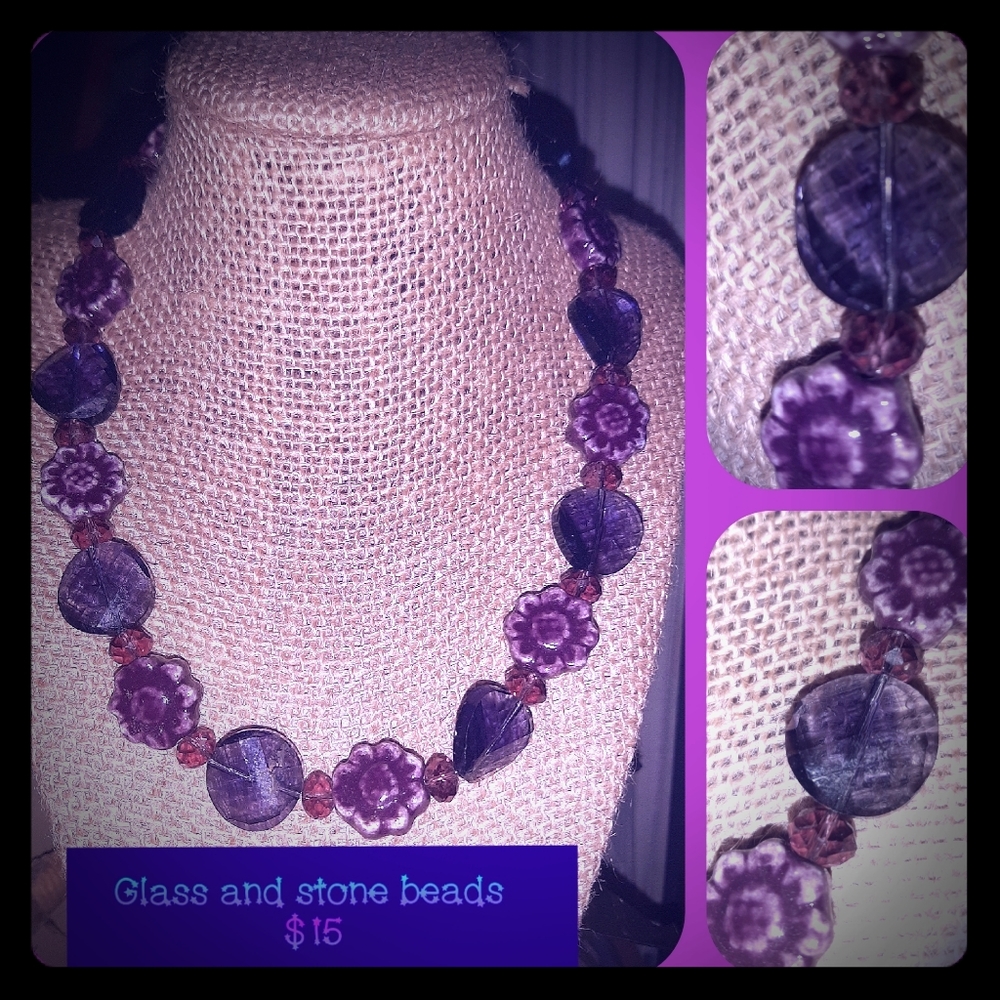 PURPLE STATEMENT NECKLACE
